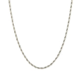 Zilveren ketting twisted